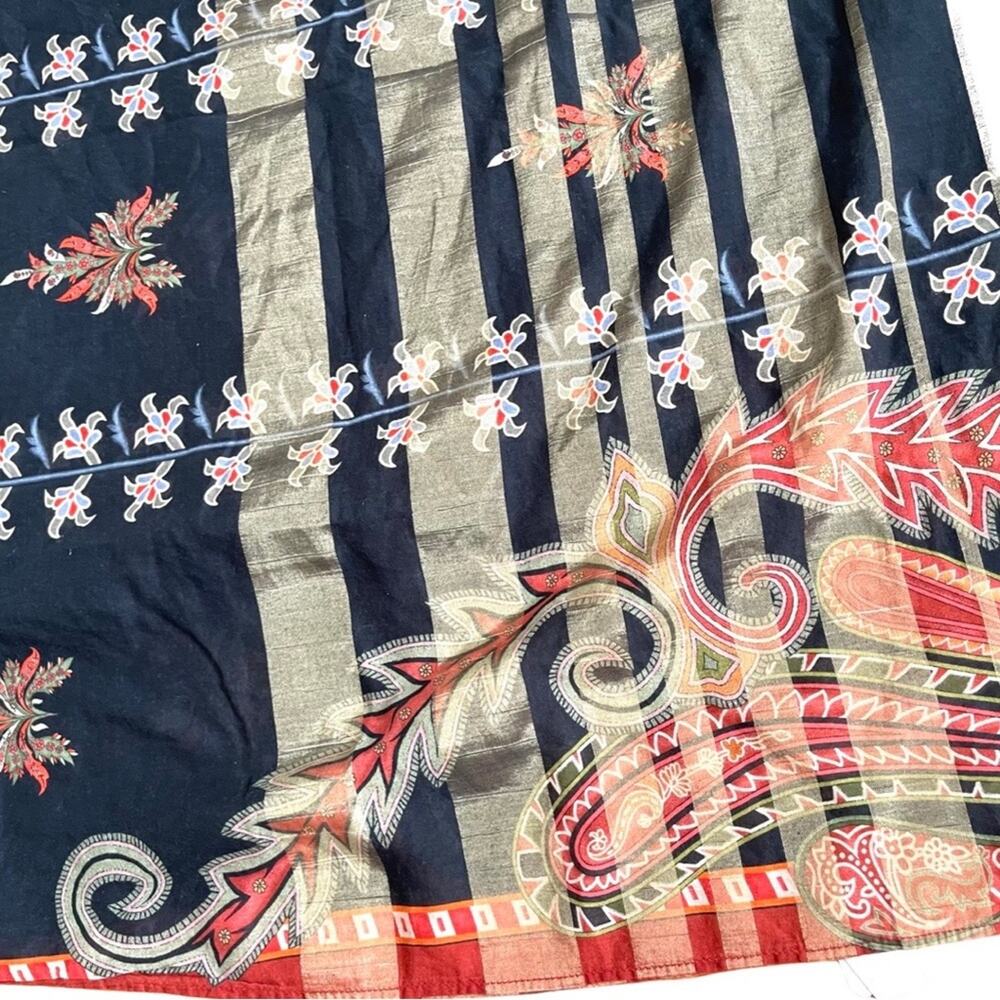 SAPPHIRE - Dupatta scarf / shawl Sugar Cookie Printed Unstitched PLCE-LUXV5A-10 - Picture 10 of 12